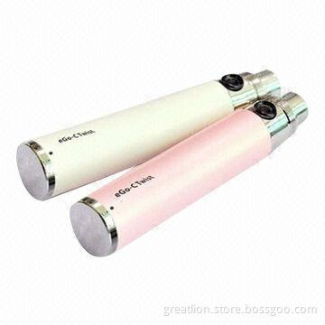 2013 Newest High-quality eGo Twist Batteries with No Harmful Tobacco, Various Colors Available